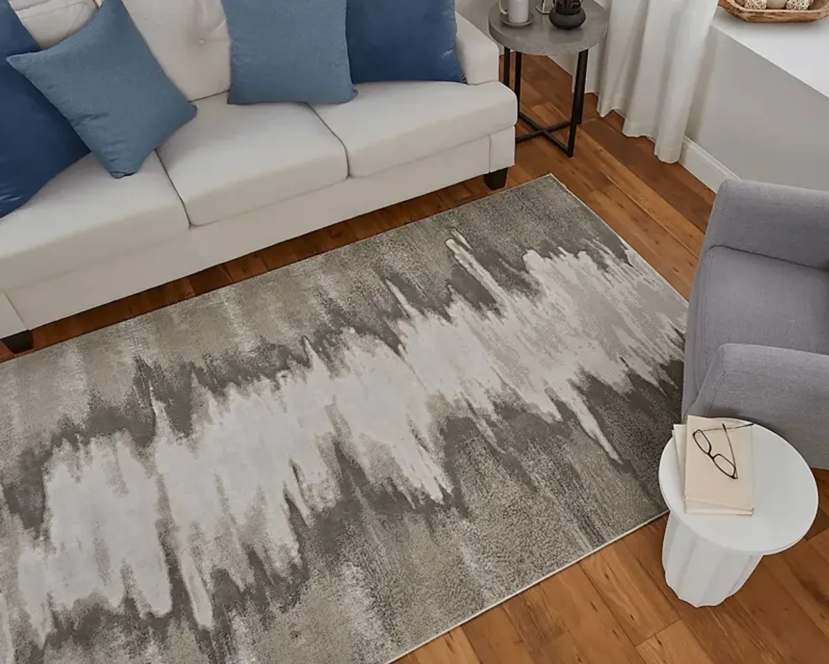 Mellonah Gray 6'7 x 9'6 Rug