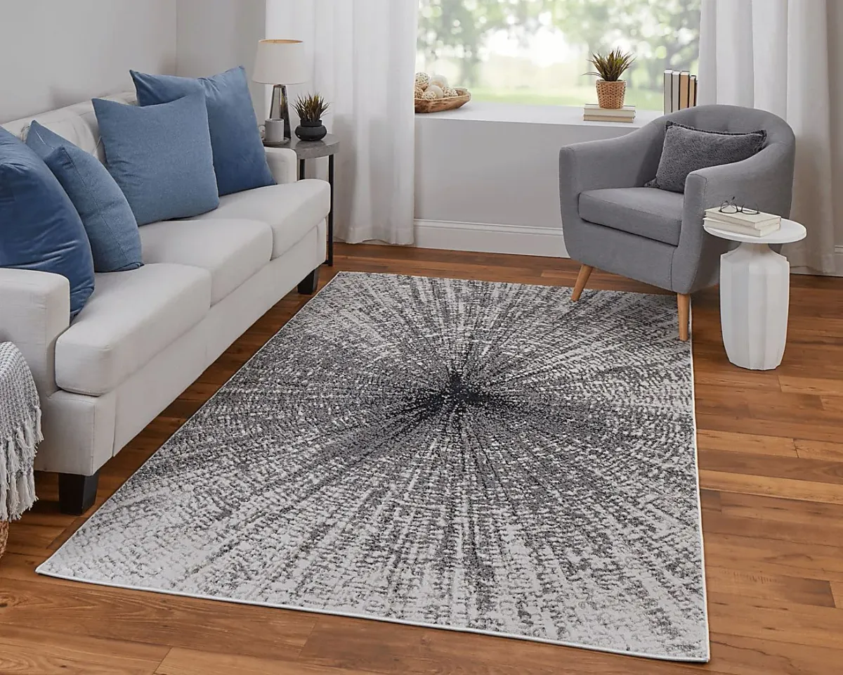 Corrarith Dark Gray 6'7 x 9'6 Rug