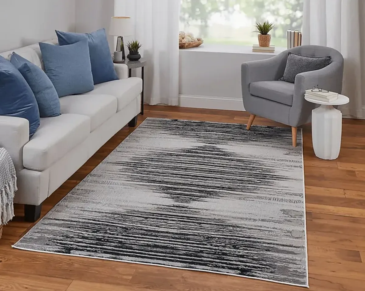 Aera Black 6'7 x 9'6 Rug