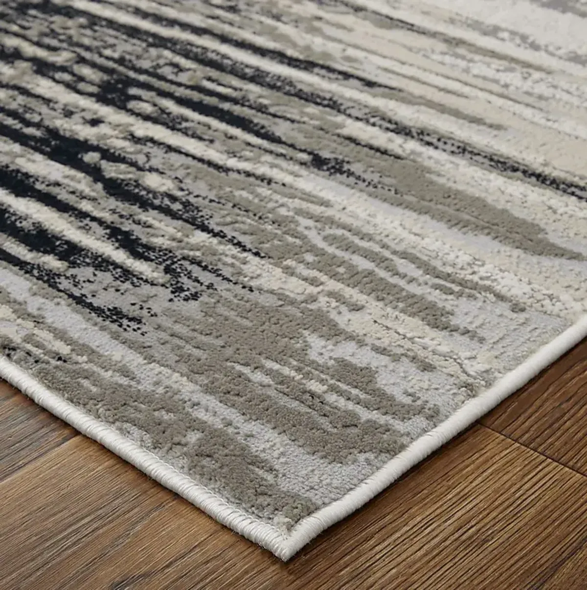 Aera Black 6'7 x 9'6 Rug