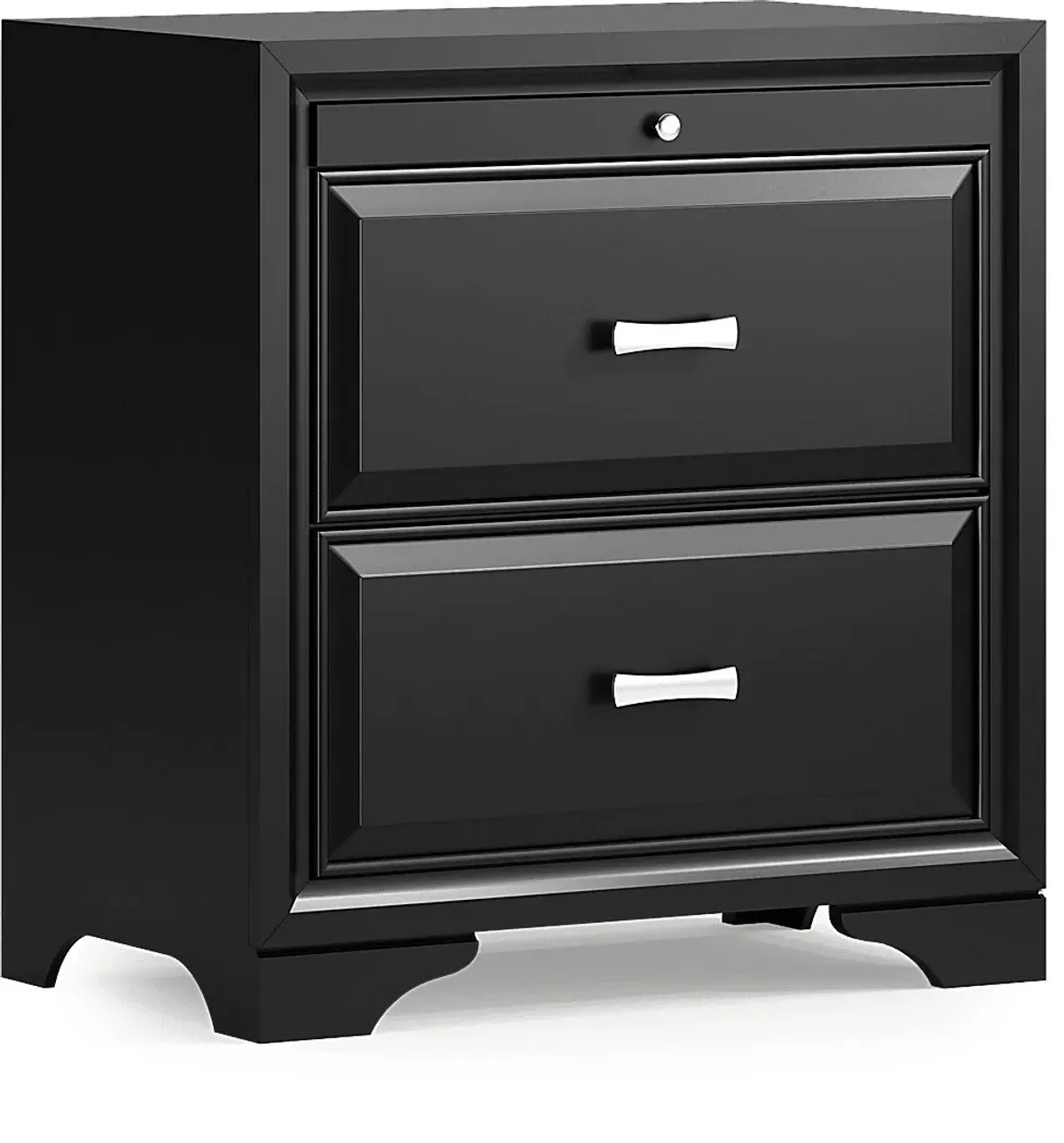 Belcourt Black 7 Pc Queen Upholstered Sleigh Arch Bedroom