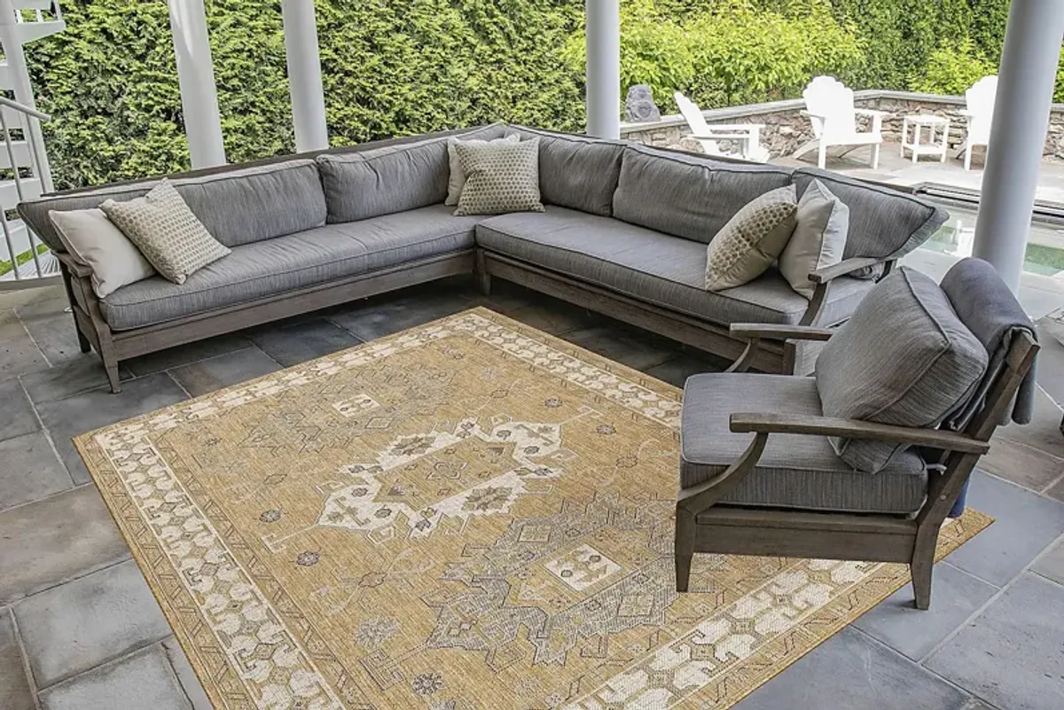 Bannigan Natural 6'6 x 9'4 Indoor/Outdoor Rug