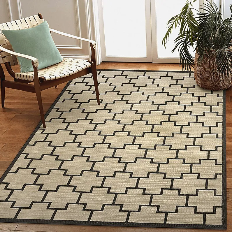 Golton Natural 6'6 x 9'4 Indoor/Outdoor Rug