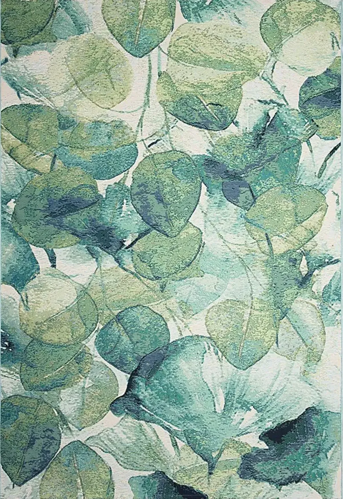 Eucapas Green 6'6 x 9'4 Indoor/Outdoor Rug