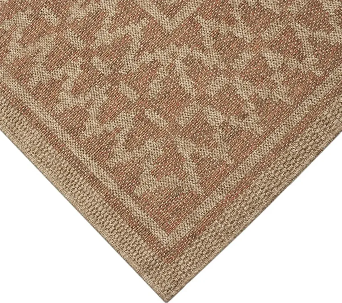 Coosaw Terracotta 6'6 x 9'4 Indoor/Outdoor Rug