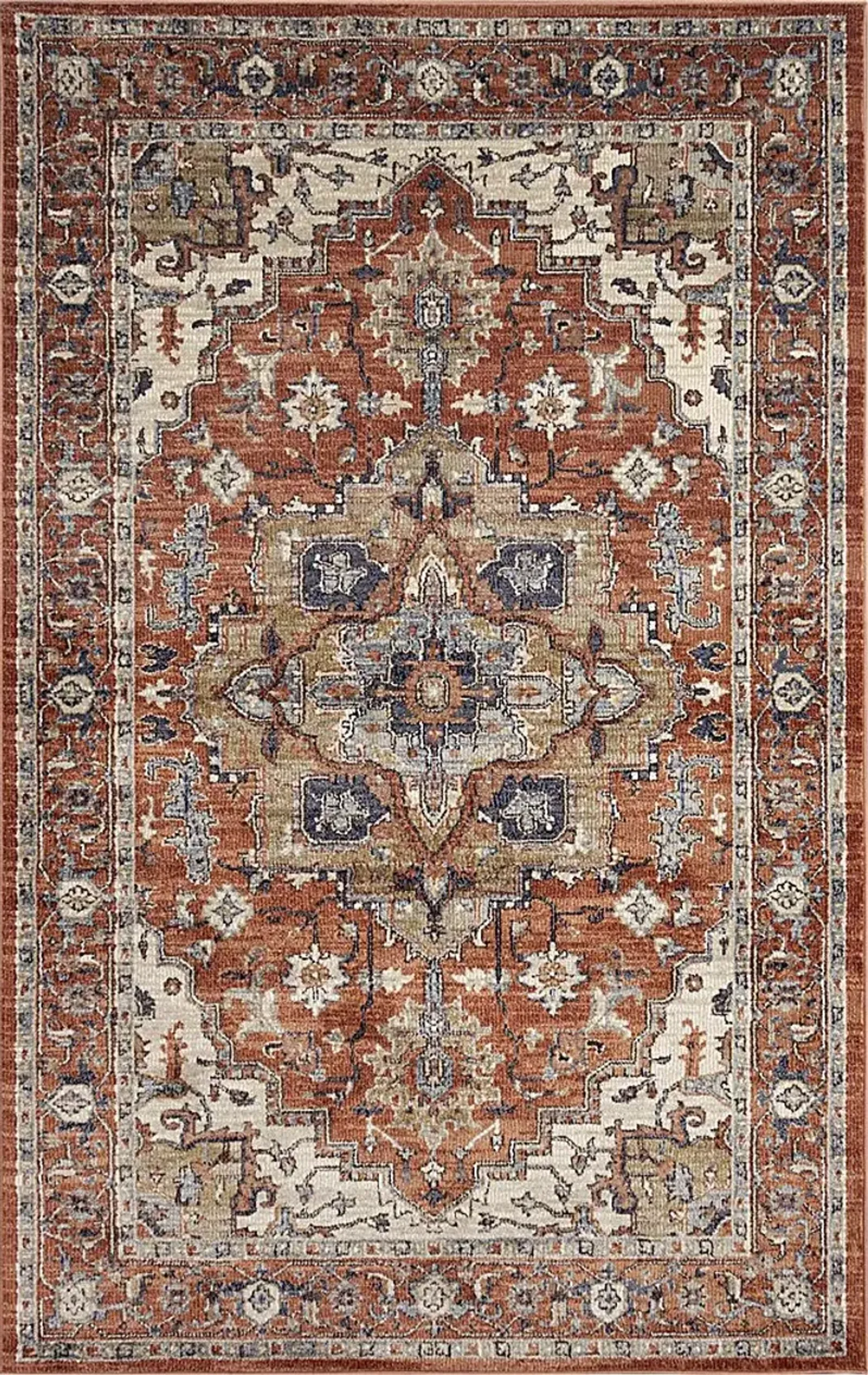 Paeris Rust 6'6 x 9'4 Rug