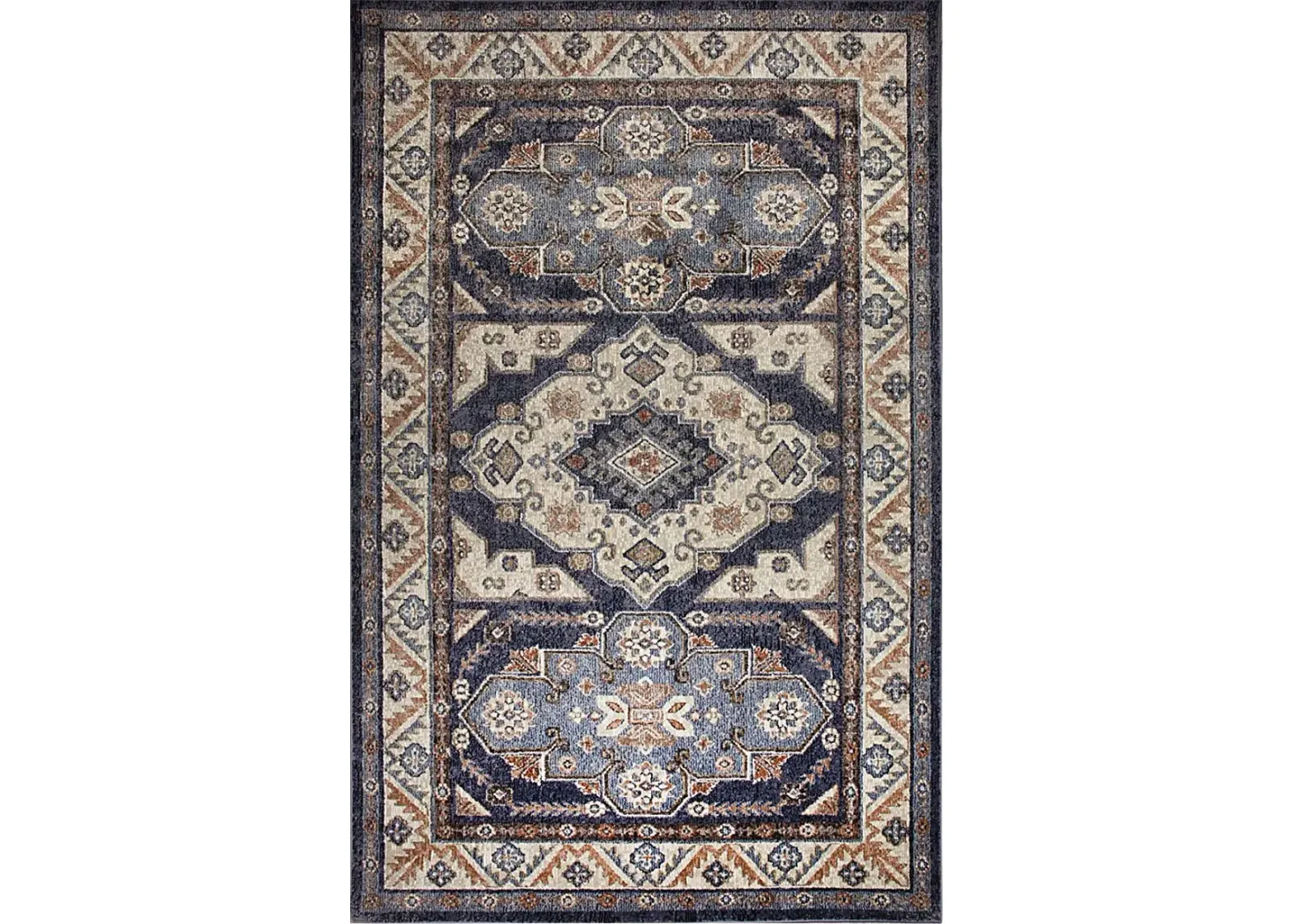 Devdan Blue 6'6 x 9'4 Rug