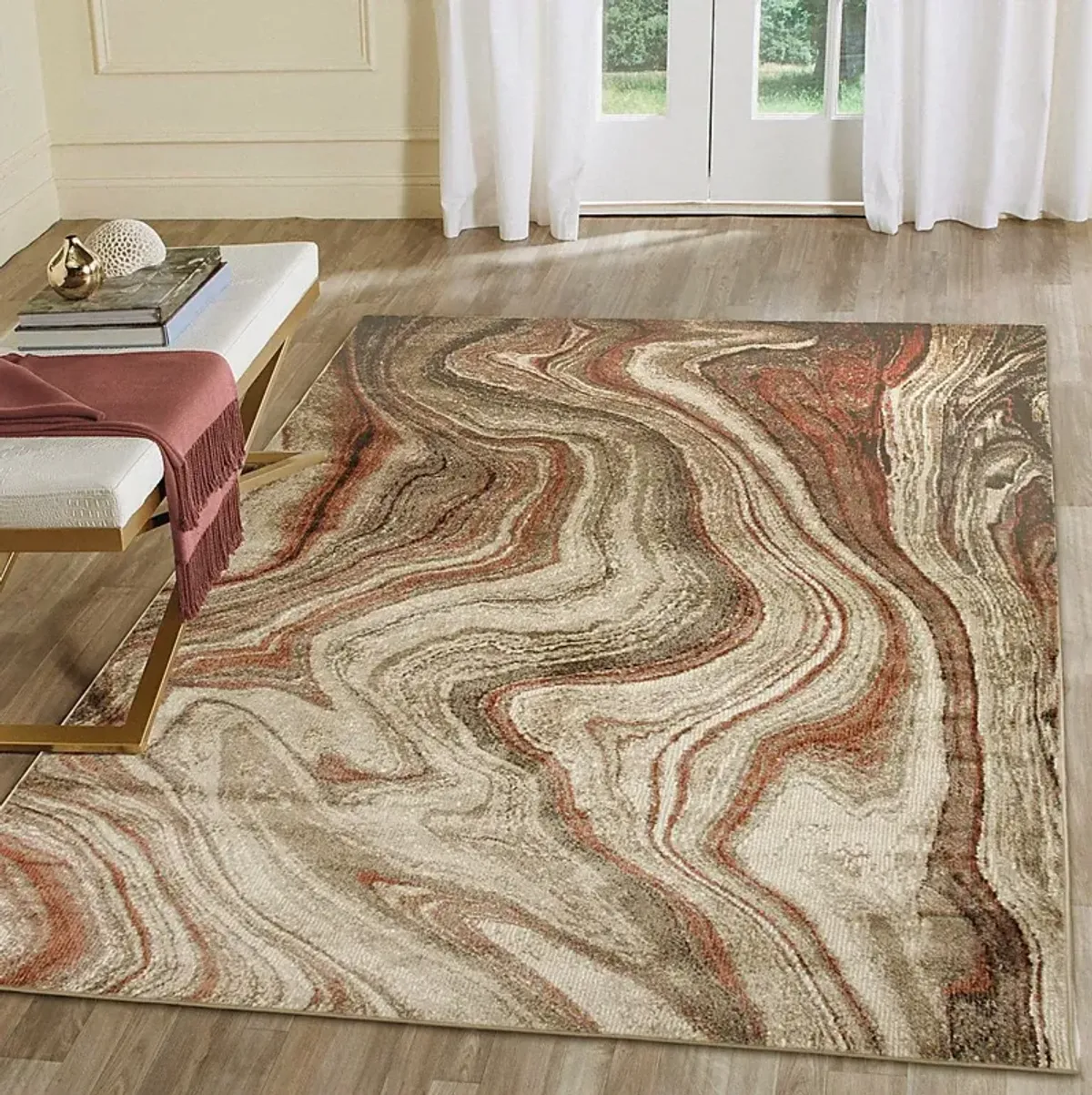 Jandar Red 6'6 x 9'4 Rug