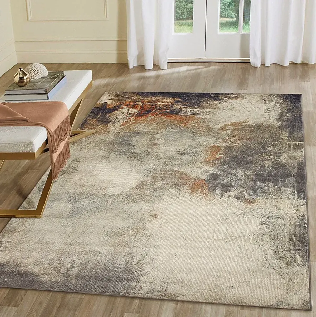 Elmoira Blue 6'6 x 9'4 Rug