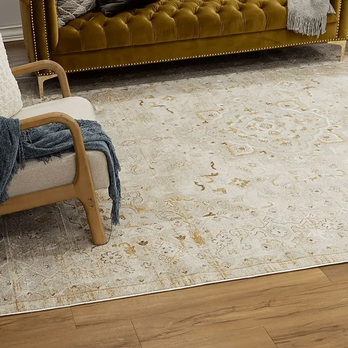 Crown Plaza Cream 6'6 x 9'10 Rug