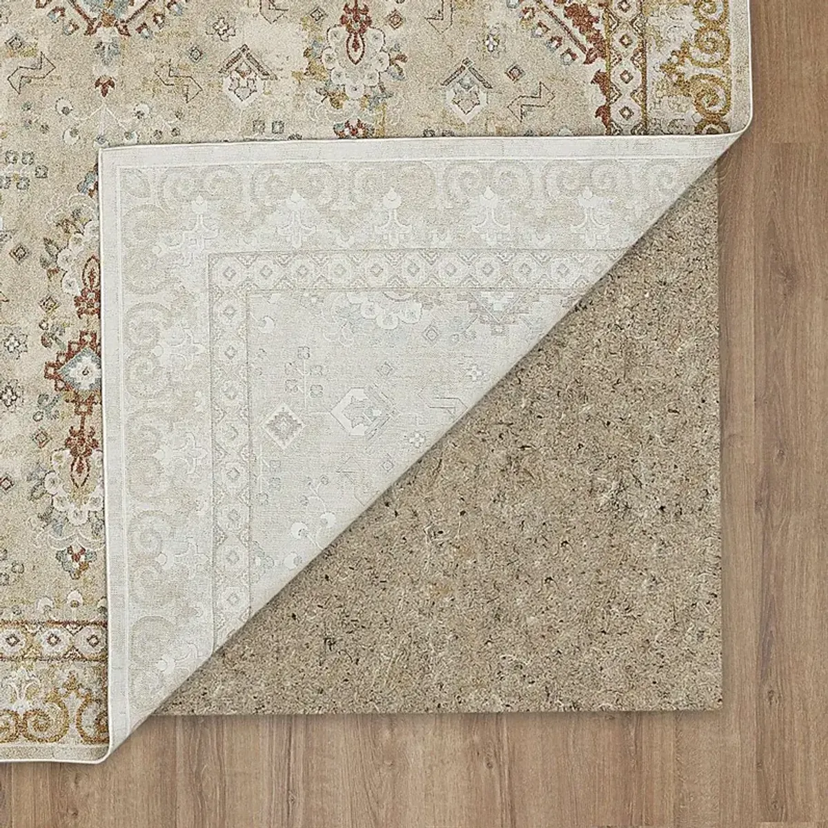 Leeworth Cream 6'6 x 9'10 Rug