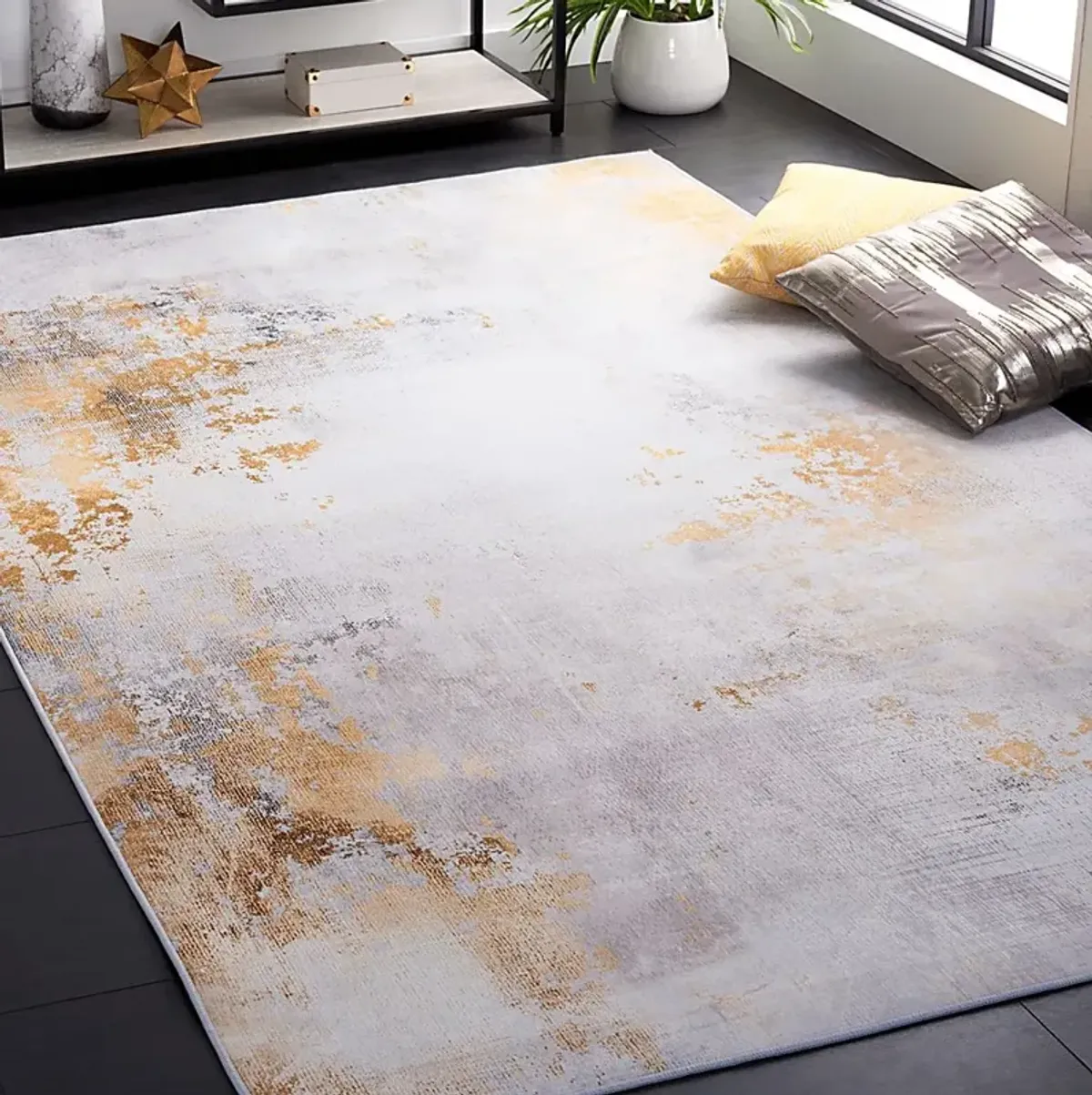 Alizon Gray/Gold 6' x 9' Rug