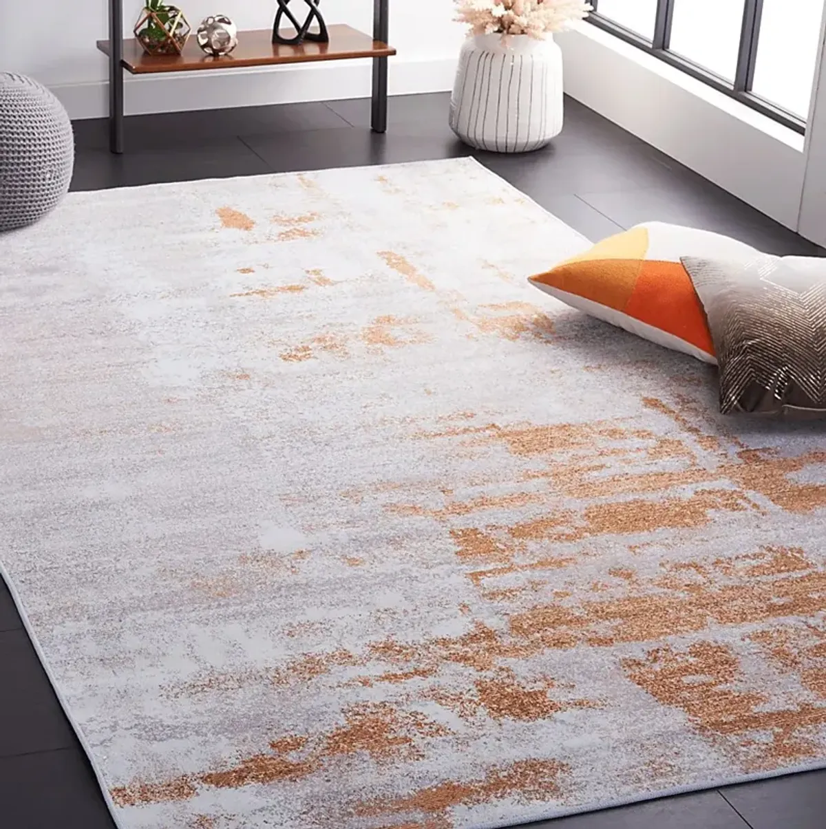 Fogven Gray/Rust 6' x 9' Rug