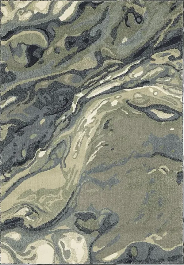 Gallannia Blue 6'7 x 9'6 Rug