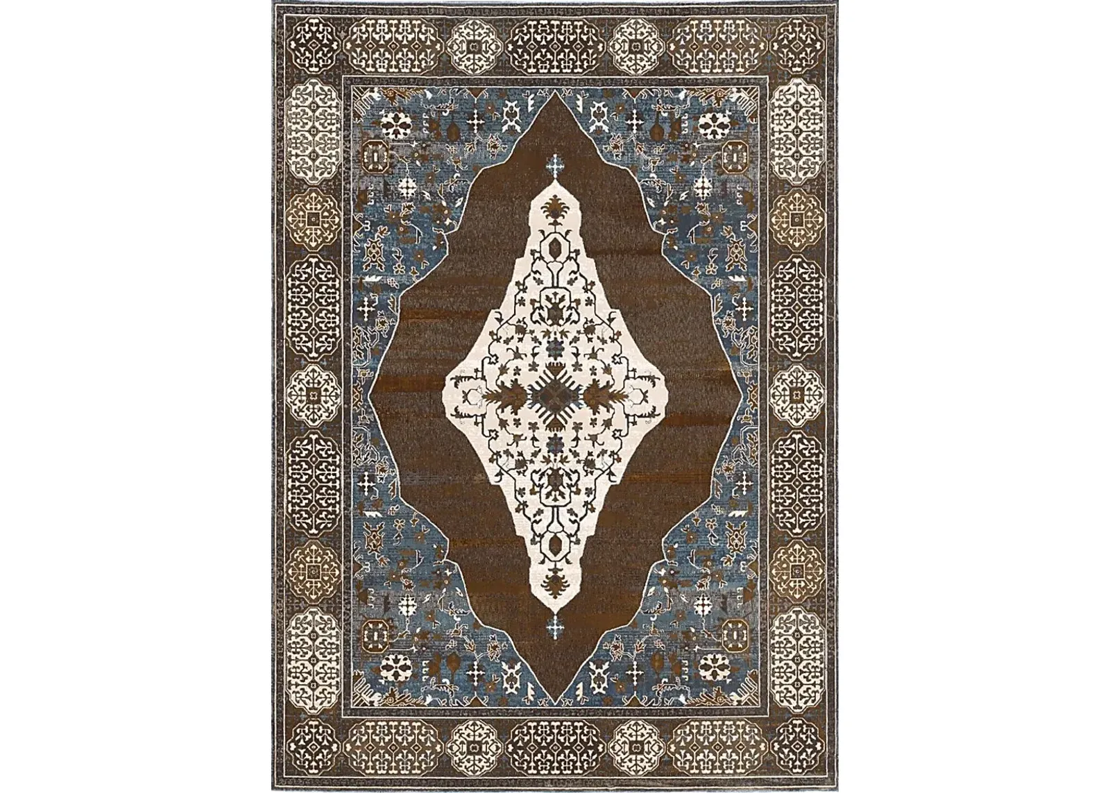 Firesun Rust 6'7 x 9'6 Rug