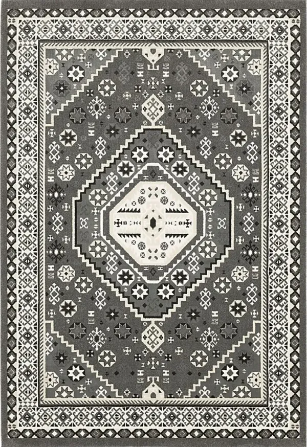 Kanika Gray 6'7 x 9'6 Rug