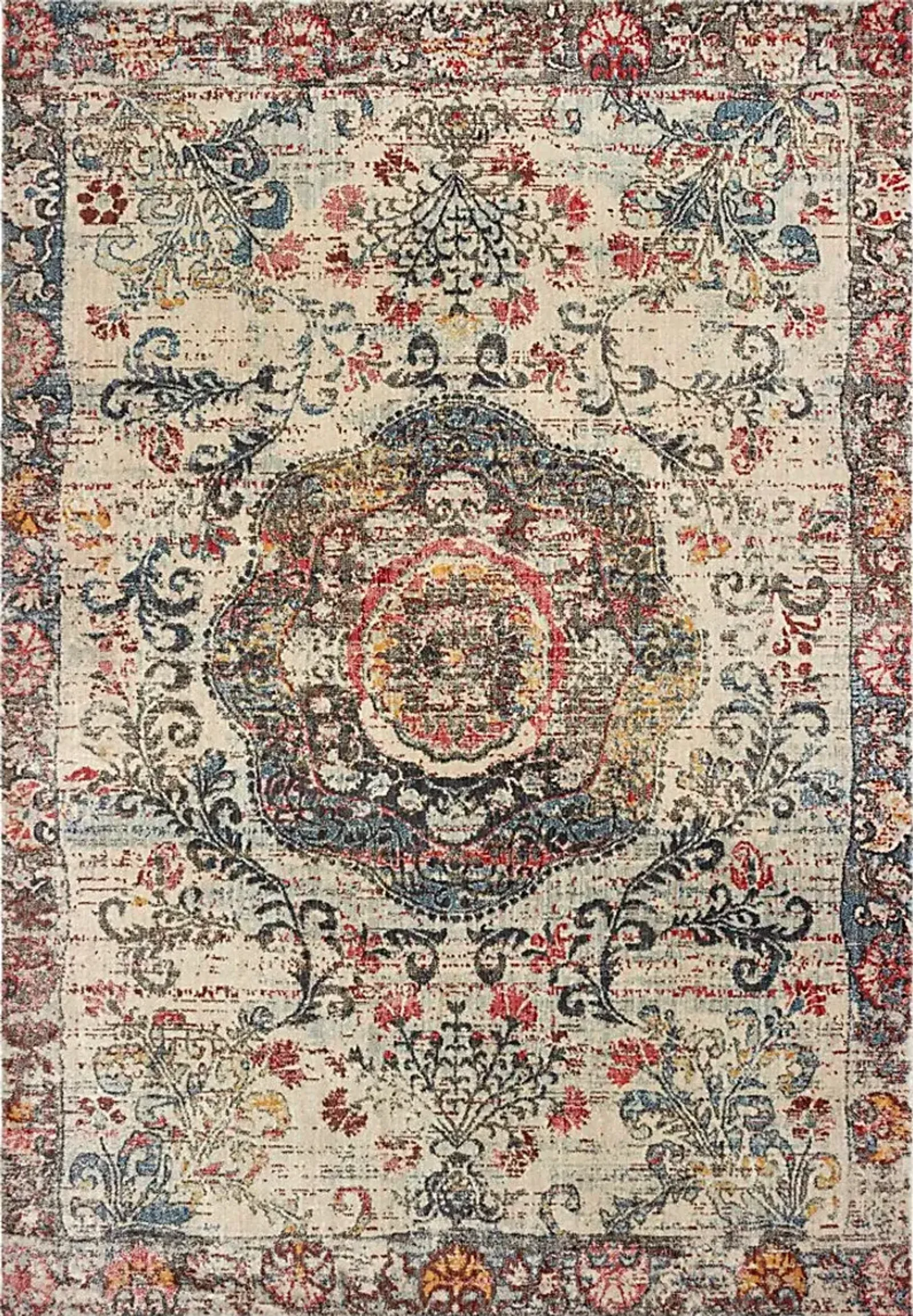 Kids Vintage Haven I Multi 6'7 x 9'6 Rug