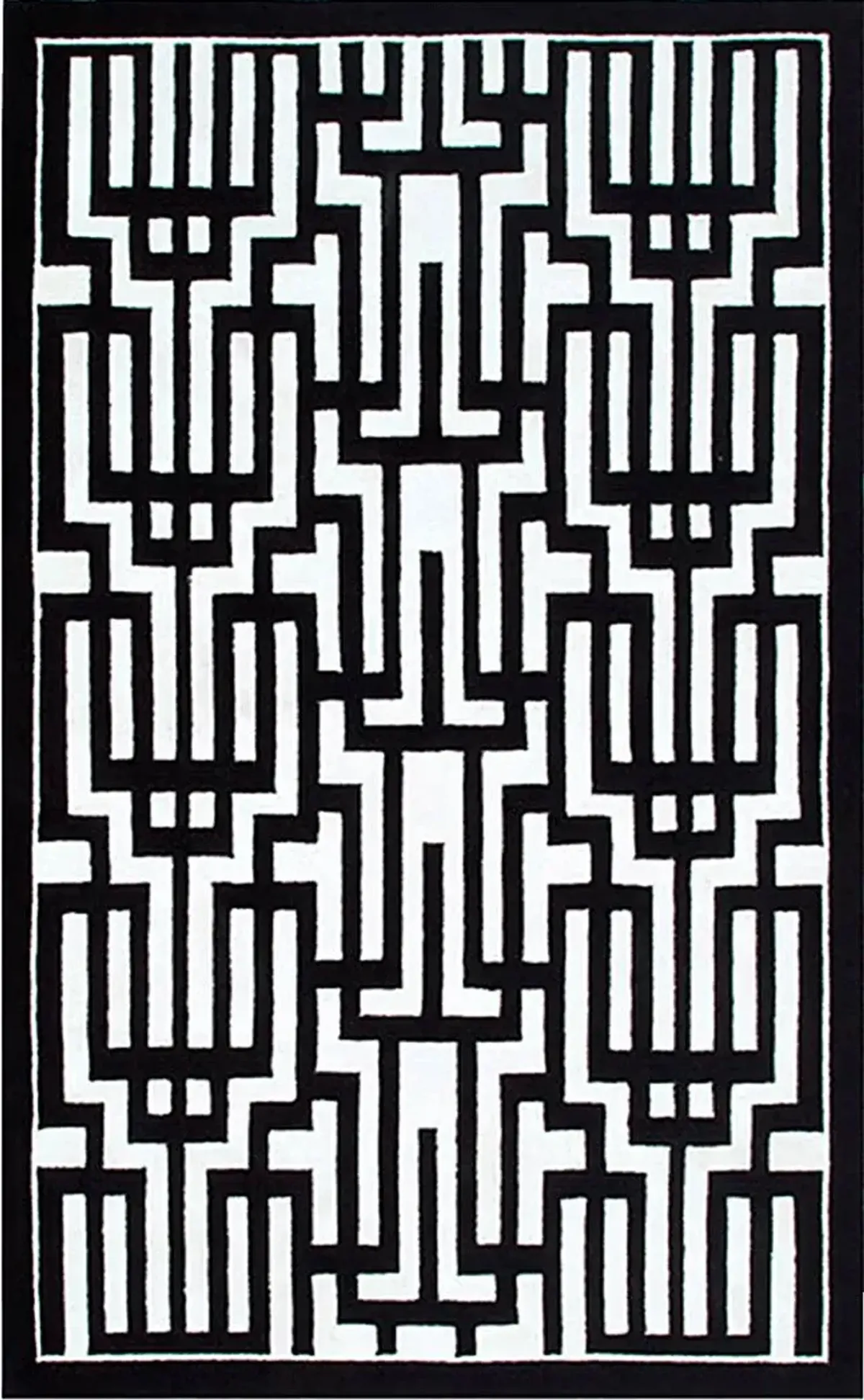 Naireria Black 8' x 10' Indoor/Outdoor Rug