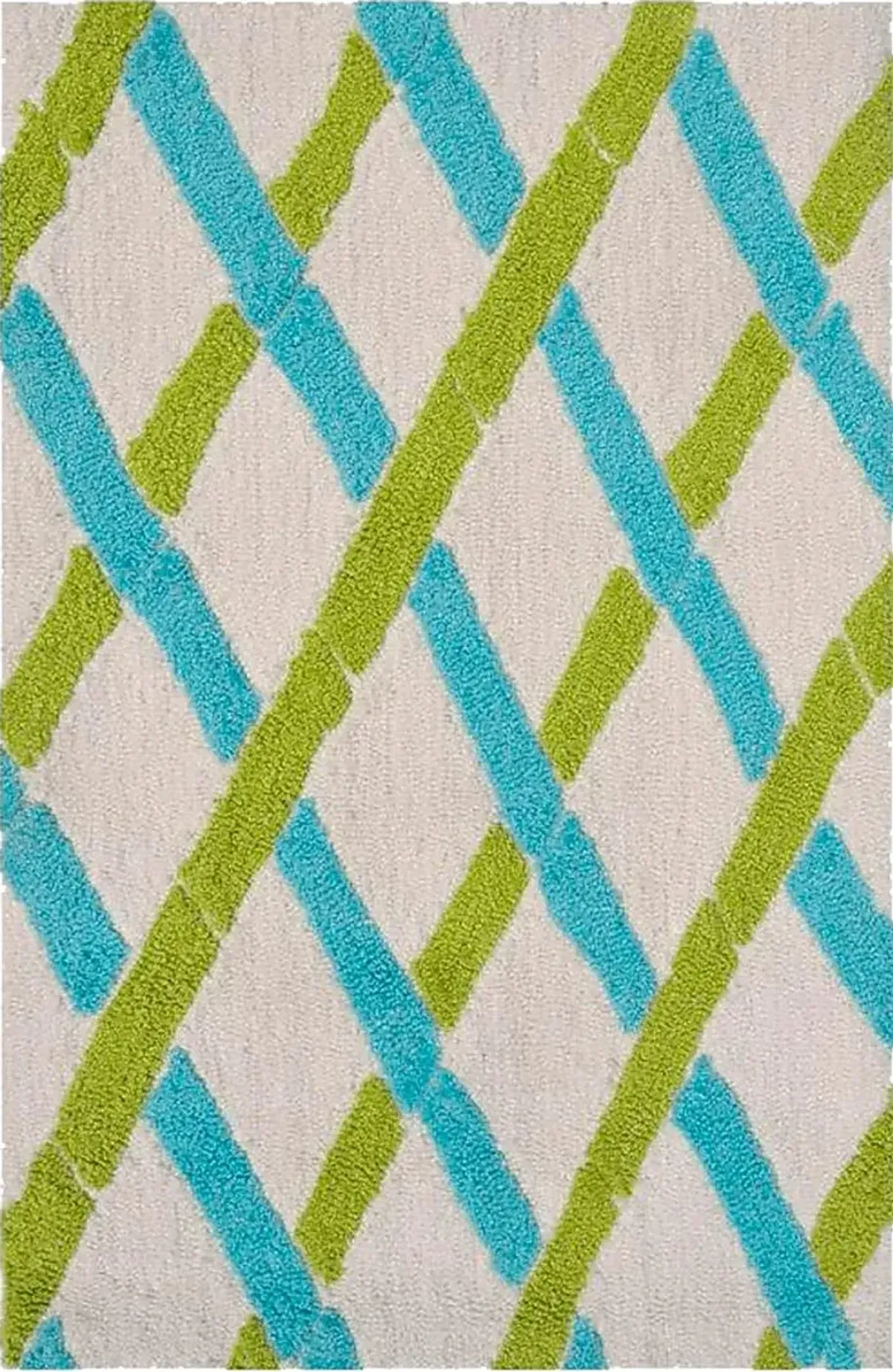 Clagnane Green 7' x 10' Indoor/Outdoor Rug