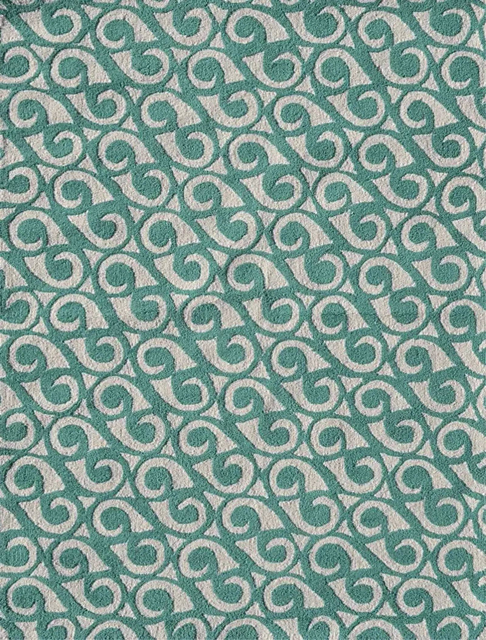 Greris Teal 7' x 10' Indoor/Outdoor Rug