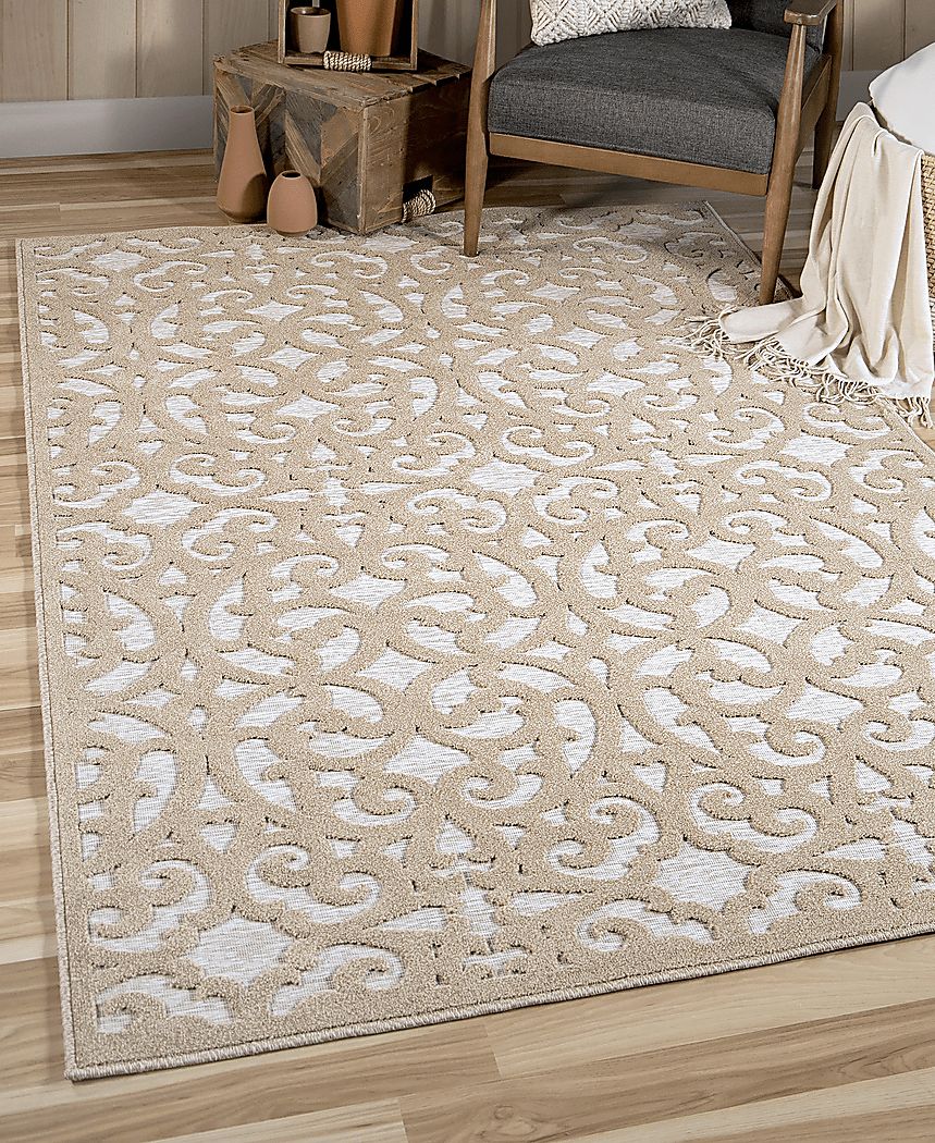 Cexu Beige 7'9 x 10'10 Rug