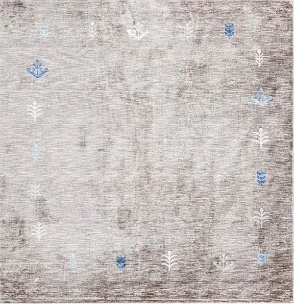 Mahbub Gray 7'10 Square Rug