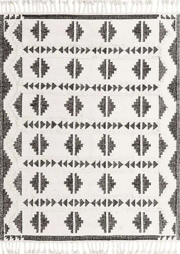 Rosea Black 8' x 10' Rug