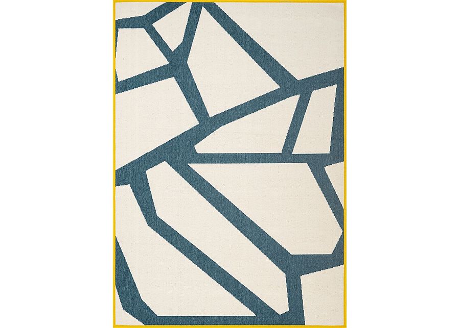 Evette Rios Karlisle White 8' x 9'9 Indoor/Outdoor Rug