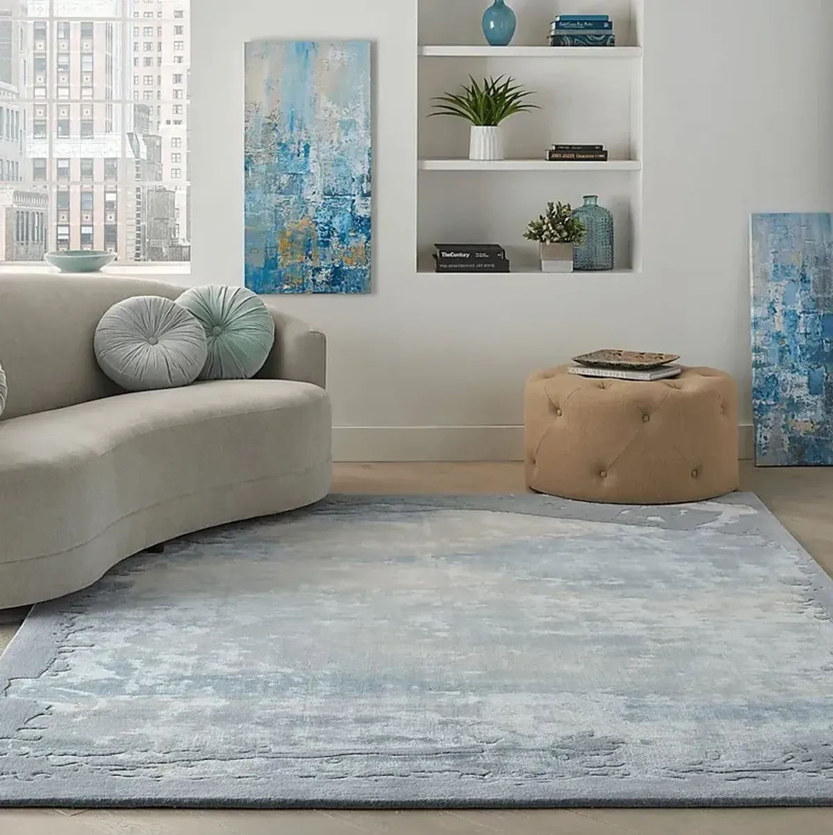 Vawix Seafoam/Silver 7'9 x 9'9 Rug