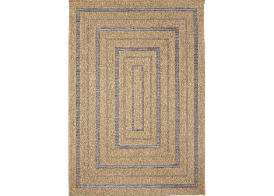 Dunhead Navy 7'10 x 9'10 Indoor/Outdoor Rug