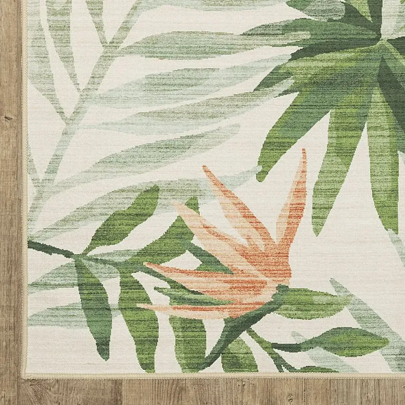 Harttane Green 7'6 x 10' Rug