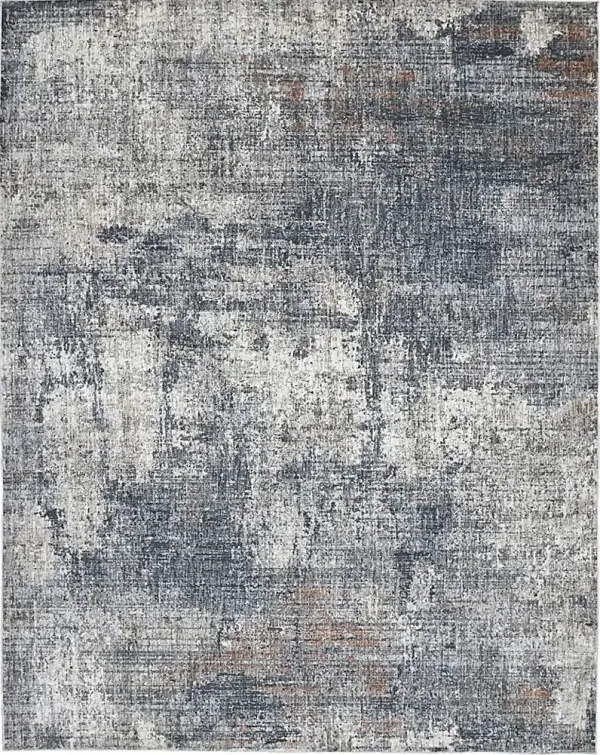 Rulish Gray 7'10 x 9'10 Rug