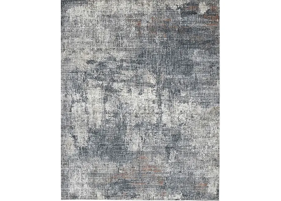 Rulish Gray 7'10 x 9'10 Rug