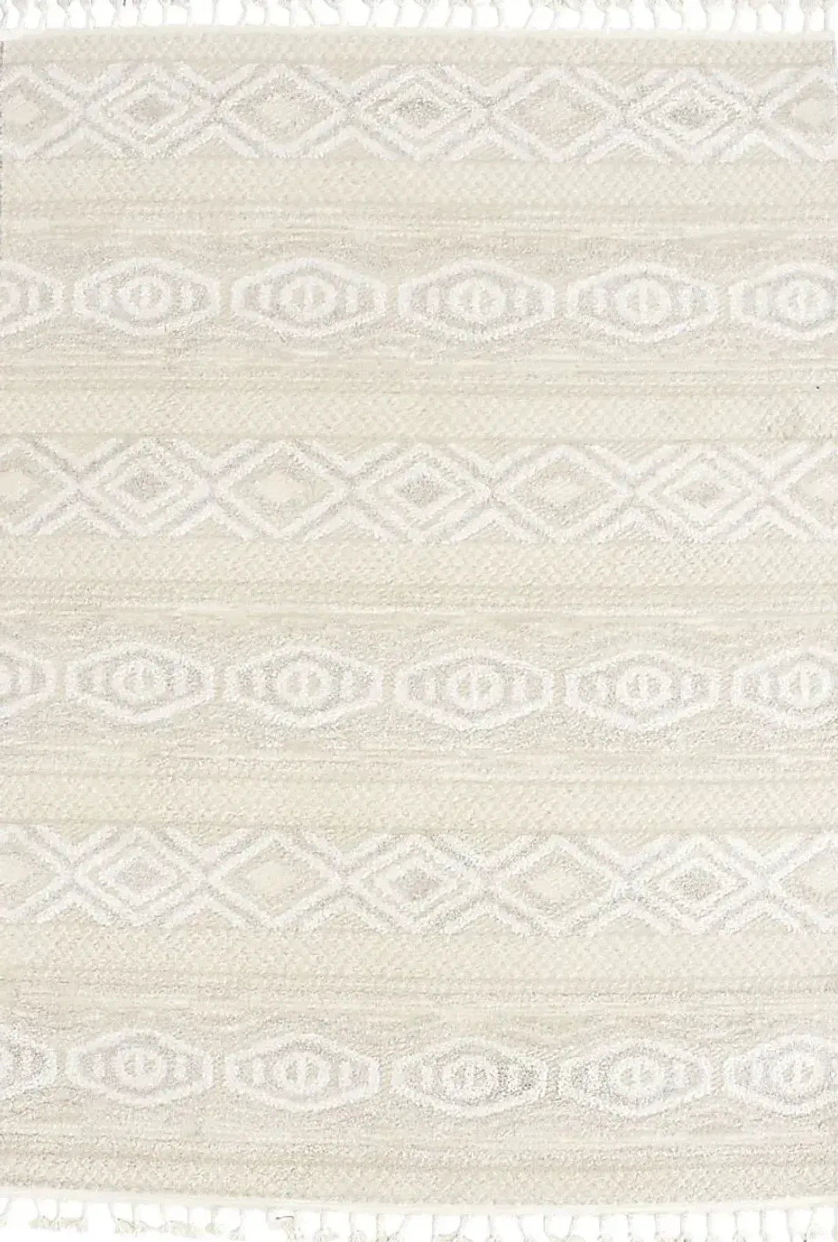 Jushou White/Tan 8'3 x 10' Rug