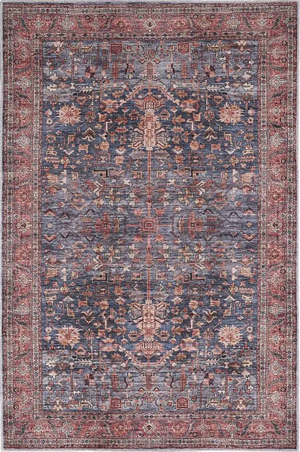 Zelesh Navy/Brick 7'10 x 9'10 Rug