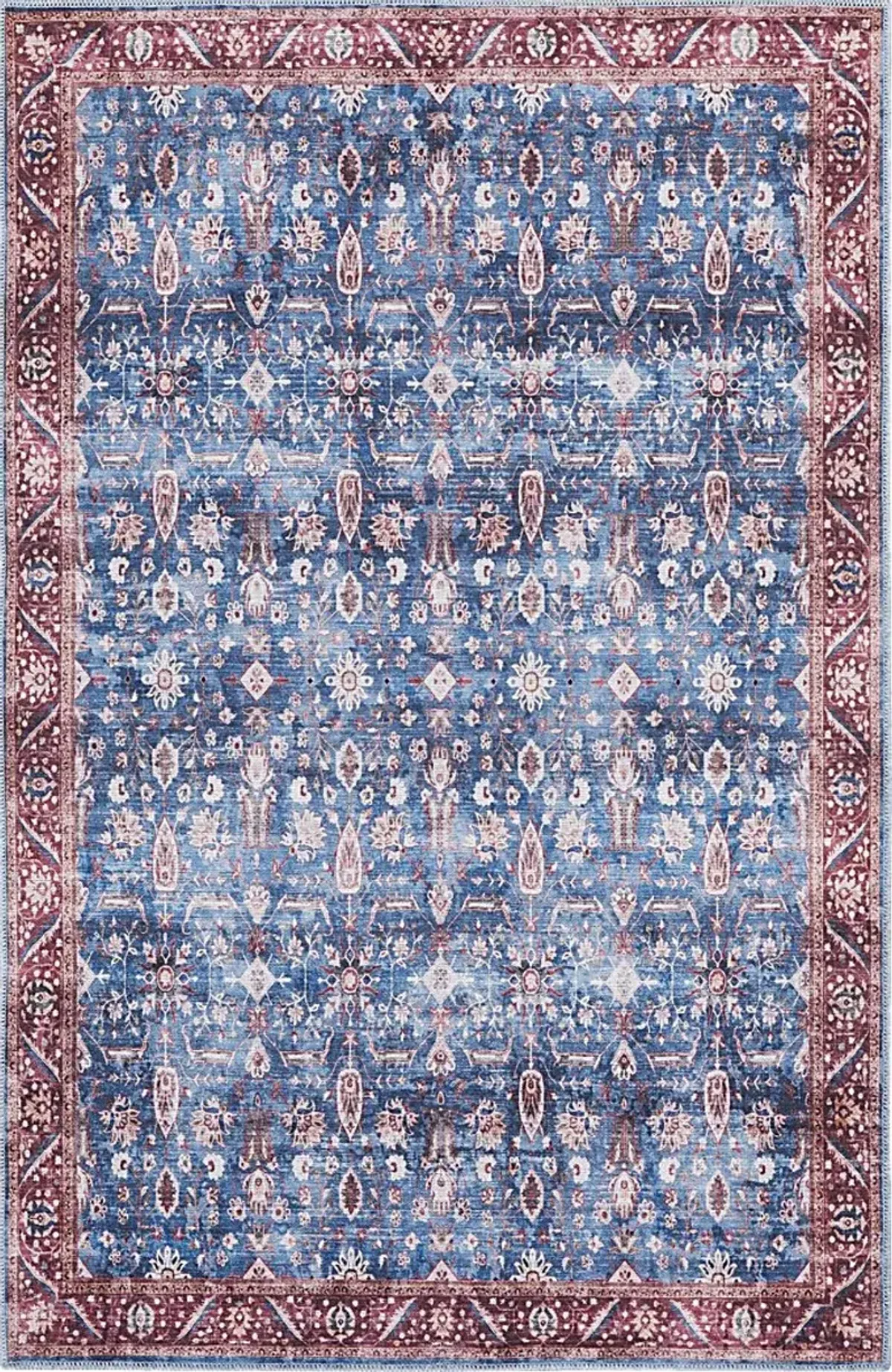 Adosis Blue/Brick 7'10 x 9'10 Rug