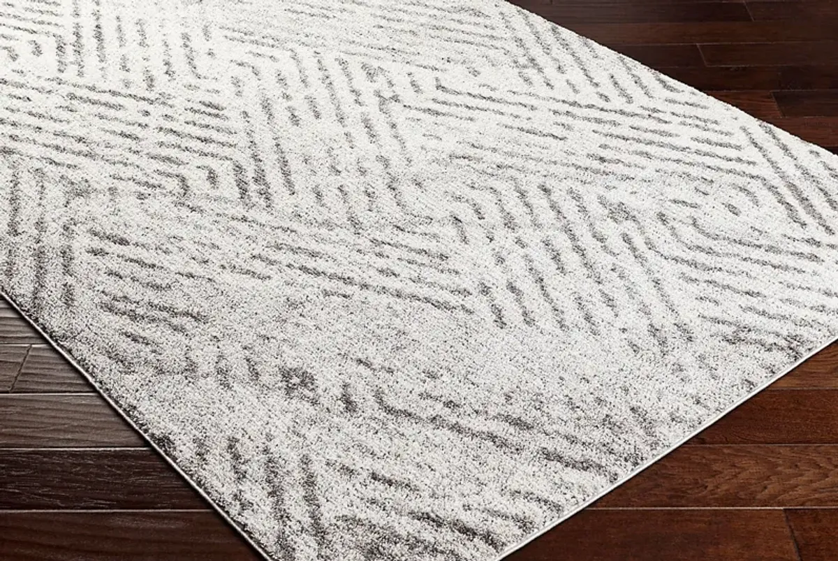 Saraf Light Gray 7'10 x 10' Area Rug