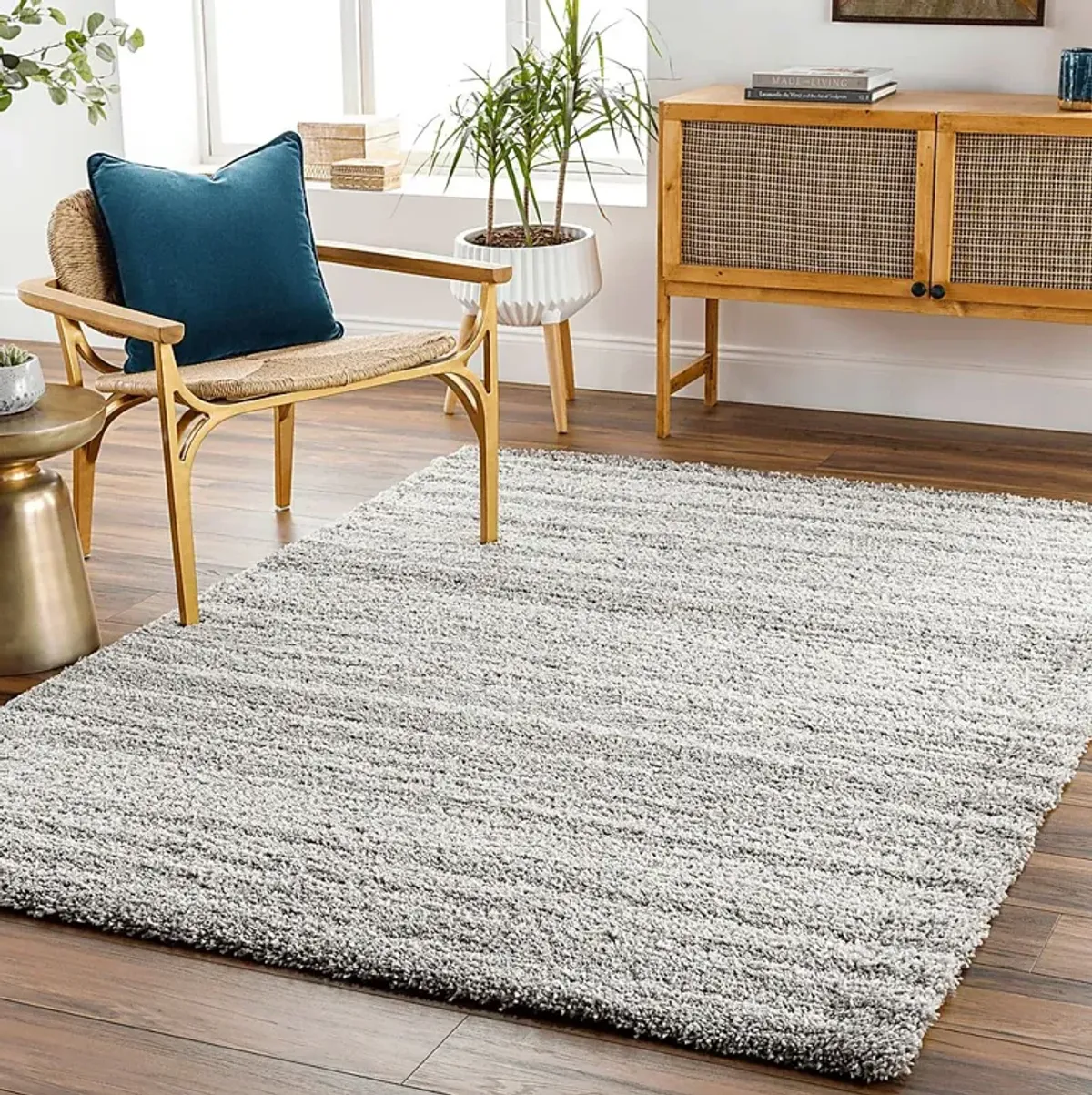 Cheguya Light Gray 7'11 x 10'11 Area Rug