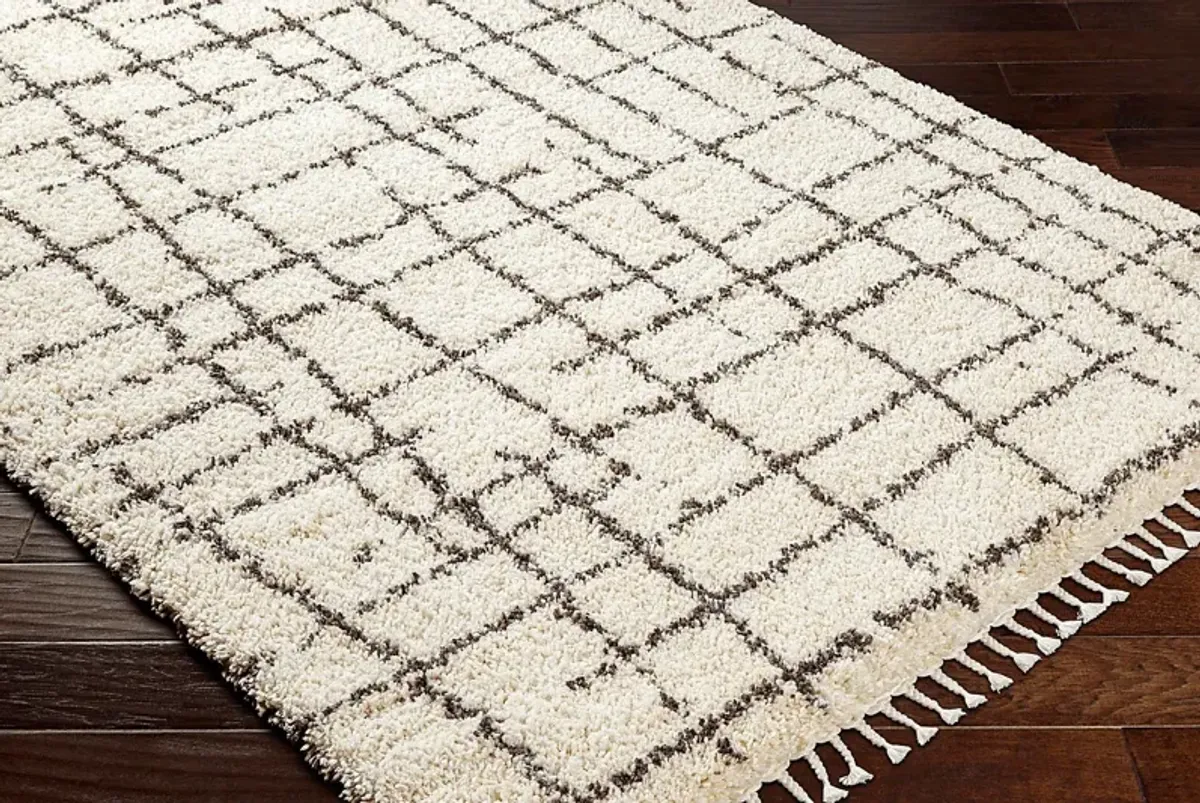 Beddingisle White 7'10 x 10' Area Rug