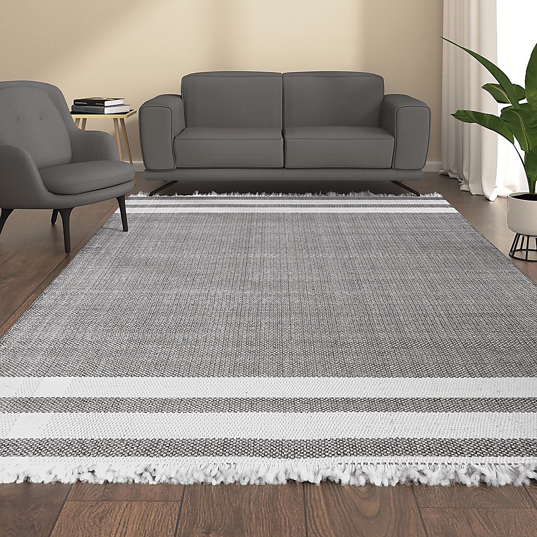 Kebba Gray 7' x 9'9 Indoor/Outdoor Rug