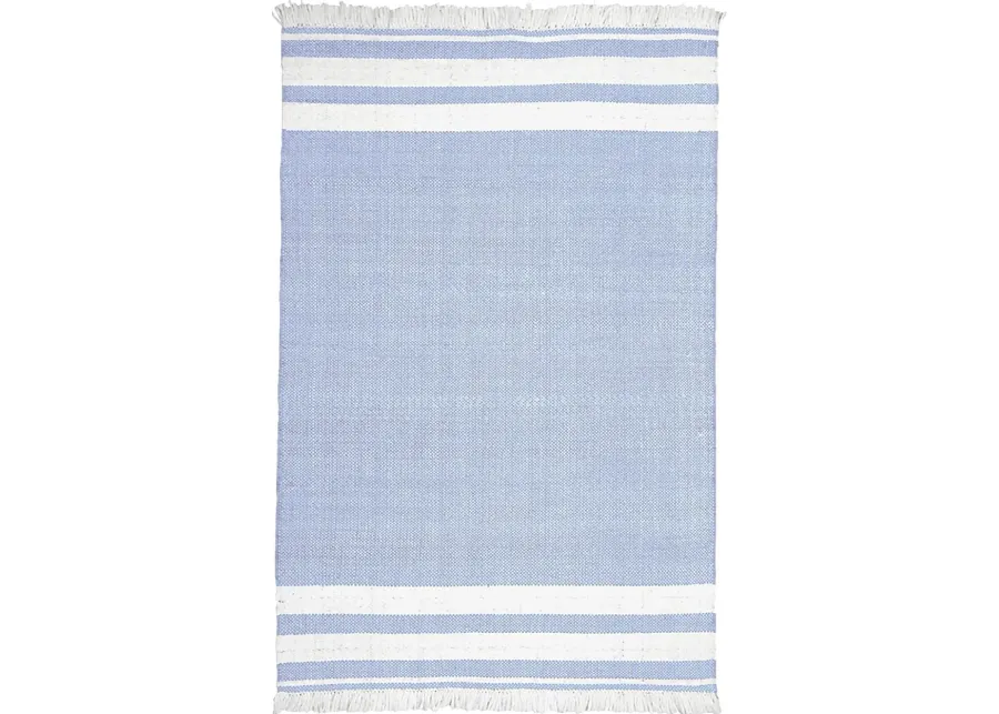 Kebba Blue 7' x 9'9 Indoor/Outdoor Rug