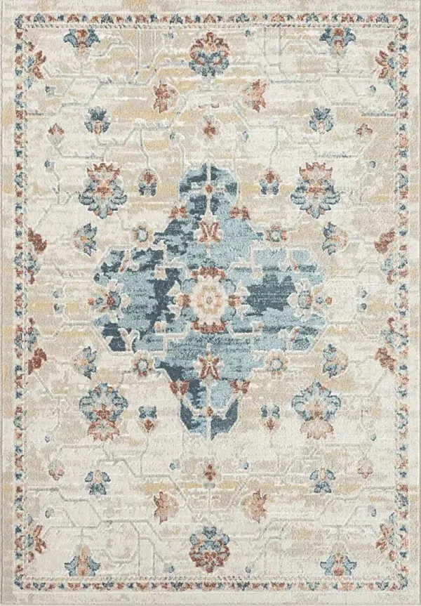 Hatem Blue 7'10 x 9'10 Rug