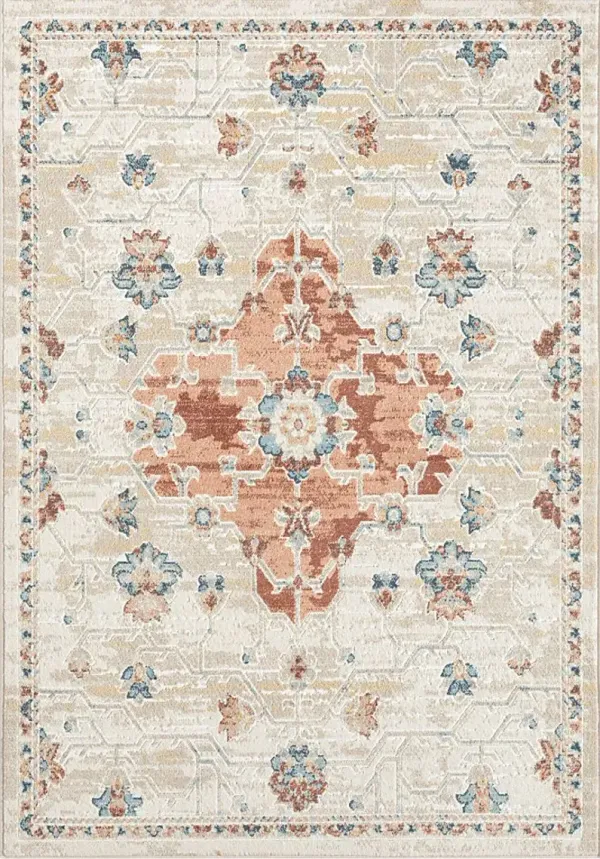 Hatem Rust 7'10 x 9'10 Rug