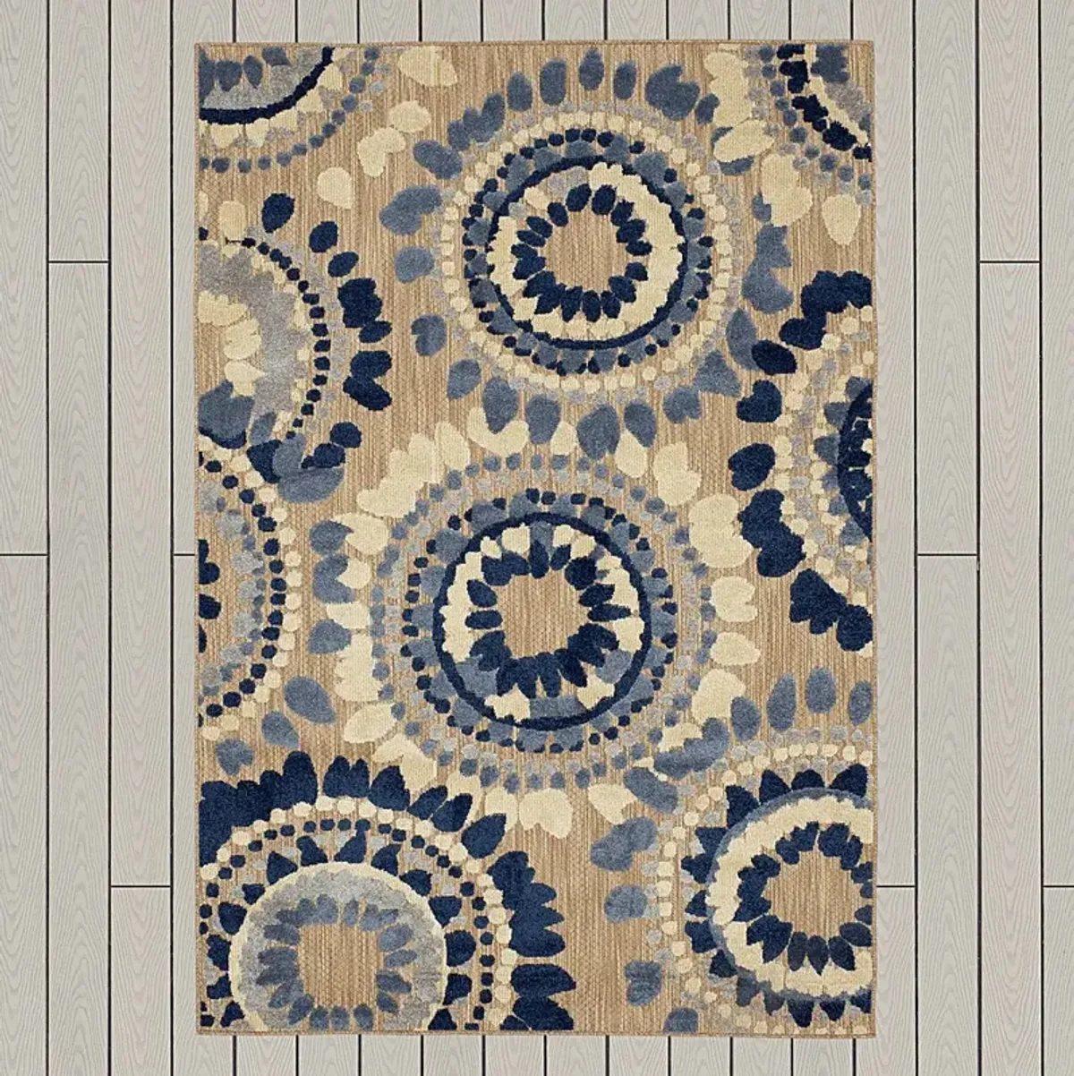 Ponsard Coast Blue 7'10 x 10' Indoor/Outdoor Rug