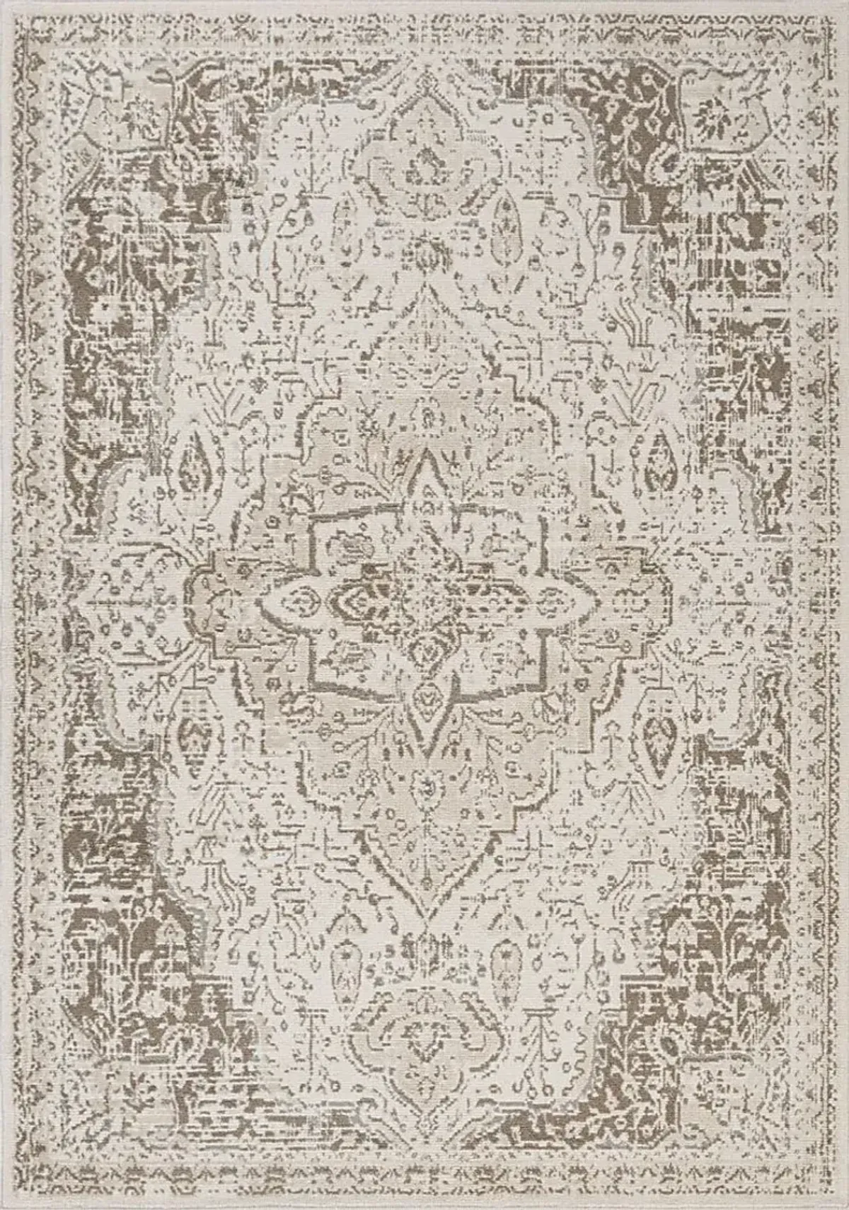 Manslet Cream/Beige 9'10 x 10'2 Rug