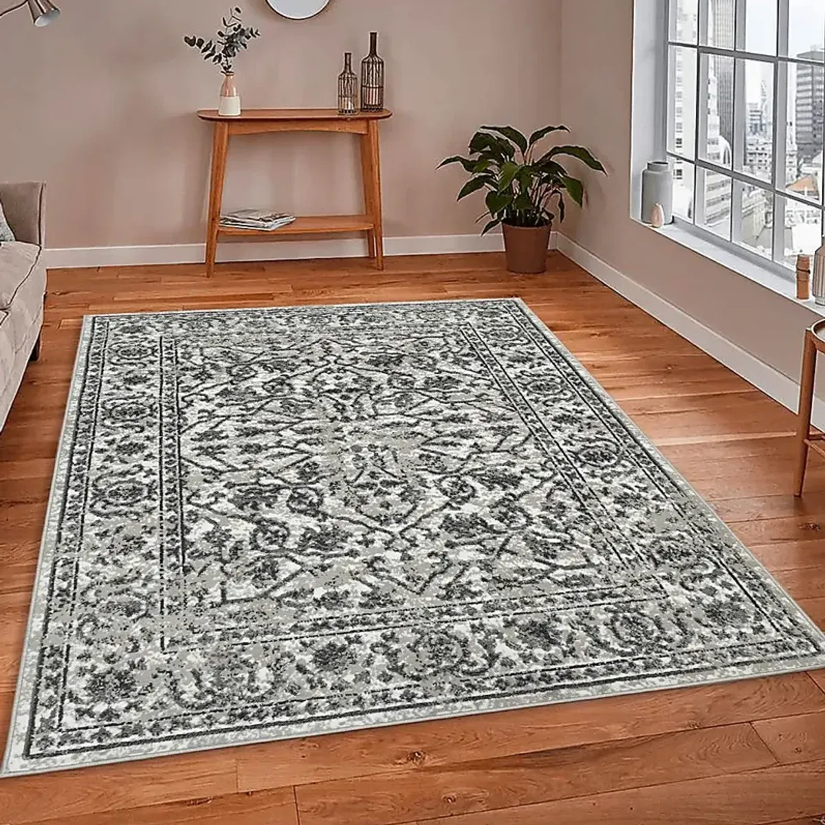 Alagate Gray 9'10 x 10'2 Rug