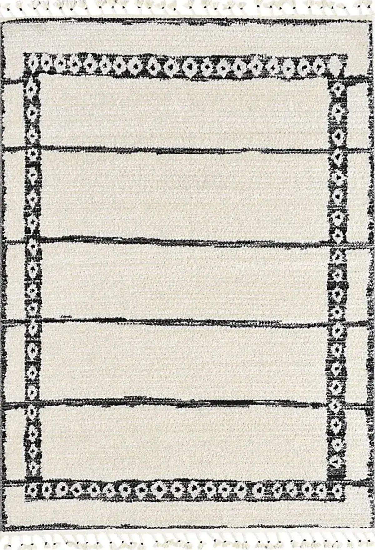 Lykol White/Black 8'3 x 10' Rug