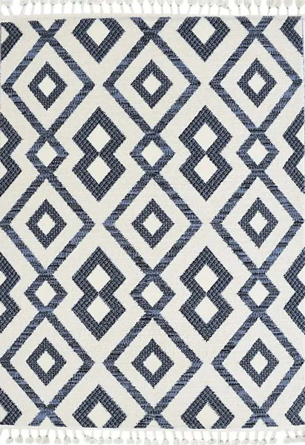 Laozui White/Black 8'3 x 10' Rug