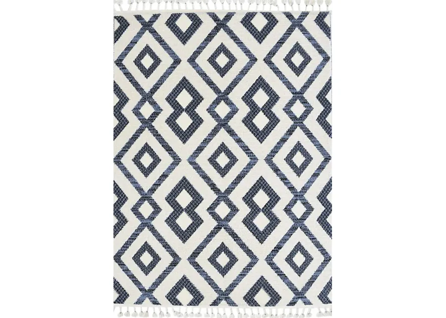 Laozui White/Black 8'3 x 10' Rug