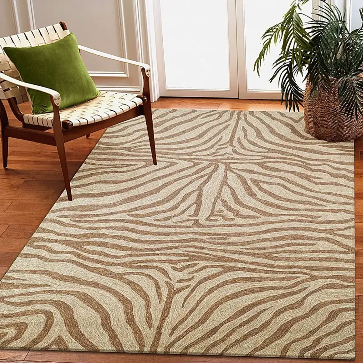 Weto Brown 7'6 x 9'6 Indoor/Outdoor Rug